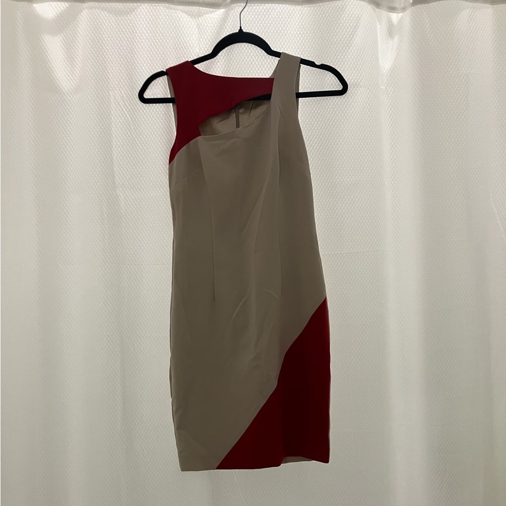 Single Red and Tan Dress